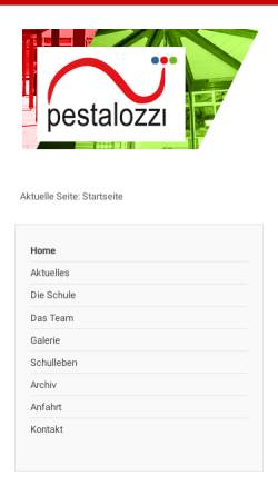 Vorschau der mobilen Webseite www.pestalozziwitten.de, Pestalozzischule