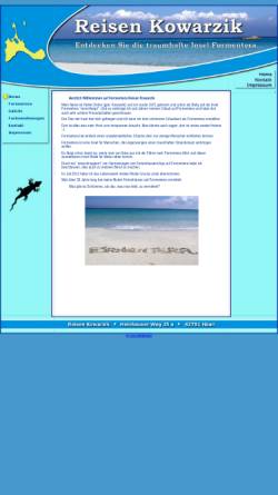 Vorschau der mobilen Webseite reisenkowarzik.de, Urlaubsservice Reisen Ursula Kowarzik