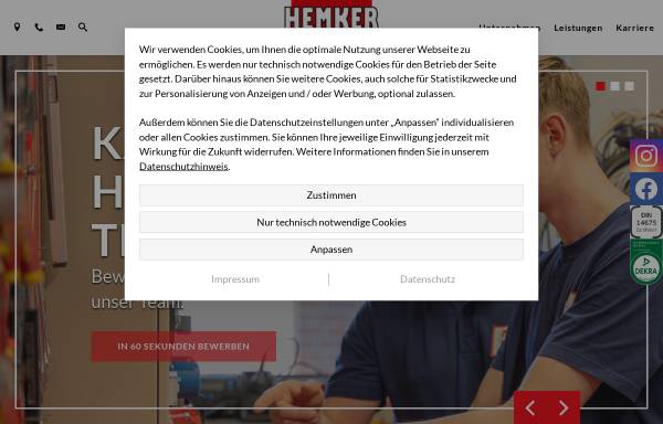 Vorschau von www.hemker-elektrotechnik.de, Hemker Elektrotechnik GmbH
