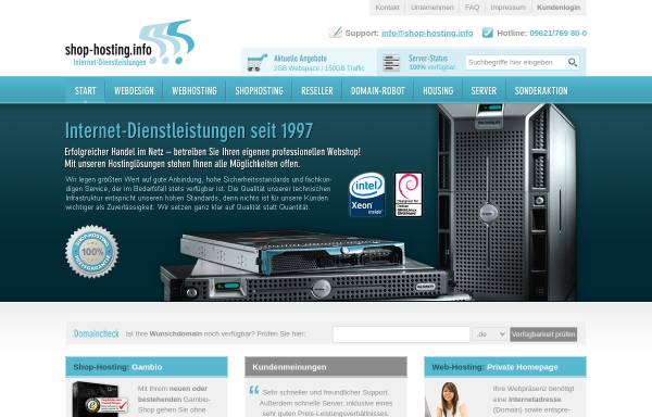 Vorschau von www.shop-hosting.info, shop-hosting.info - Ingo Klein