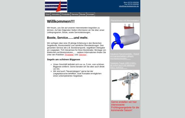 Vorschau von www.segelsport-hille.de, HSA Bootsservice