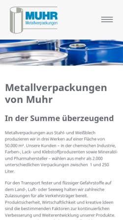 Vorschau der mobilen Webseite www.muhr-soehne.de, Muhr & Söhne GmbH & Co. KG