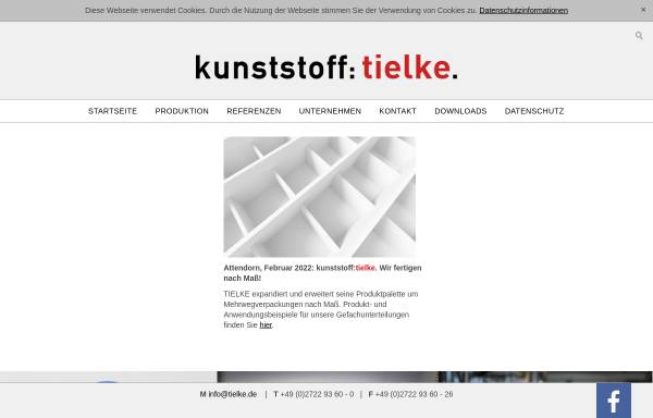 Vorschau von www.tielke.de, Tielke GmbH & Co. KG