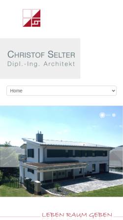 Vorschau der mobilen Webseite www.selter-architekt.de, Christof Selter Architekt