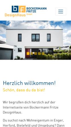 Vorschau der mobilen Webseite www.bf-designhaus.de, Bockermann Fritze DesignHaus - Gesellschaft für Städtebau und Raumgestaltung