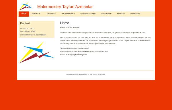 Vorschau von www.tayfun-design.de, Tayfun Azmanlar, Malermeister