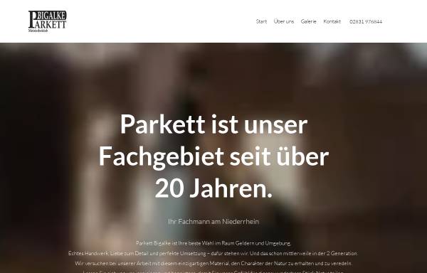 Vorschau von www.parkett-bigalke.de, Parkett Bigalke - Spezialist für Parket und Laminat