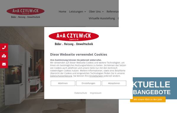 Vorschau von czylwick.de, A + A Czylwick GmbH