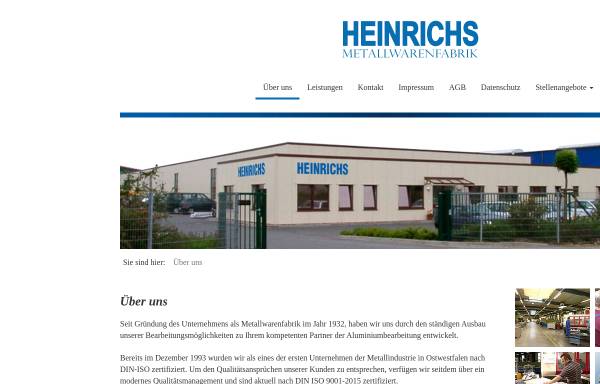 Vorschau von www.heinrichs-lemgo.de, Heinrichs GmbH & Co. KG