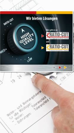 Vorschau der mobilen Webseite www.ratio-cut.de, Ratio-Cut Fertigungstechnik GmbH