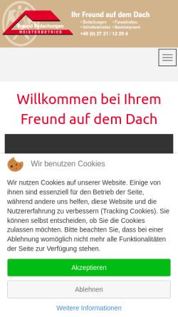 Vorschau der mobilen Webseite www.freund-bedachungen.de, Freund Bedachungen