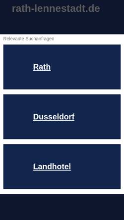 Vorschau der mobilen Webseite www.rath-lennestadt.de, Hubertus Rath Bauelemente