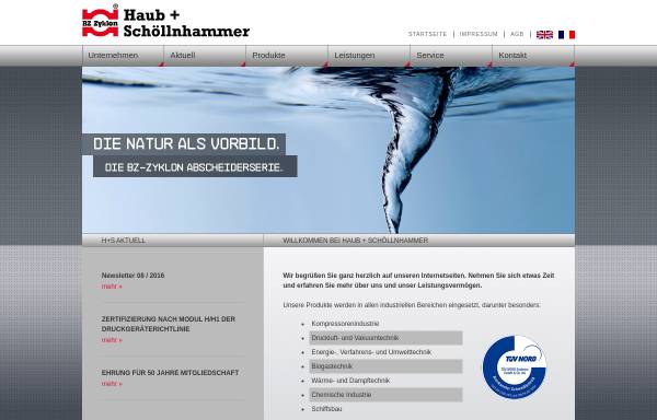 Vorschau von www.haub-schoellnhammer.de, Haub + Schöllnhammer GmbH & Co. KG