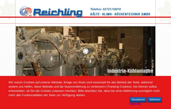 Vorschau von www.reichling-kkk.de, Reichling Kälte-Klima-Küchentechnik GmbH