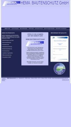 Vorschau der mobilen Webseite www.hema-bautenschutz.de, HEMA Bautenschutz GmbH