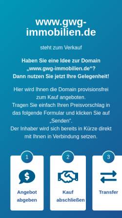 Vorschau der mobilen Webseite www.gwg-immobilien.de, GWG Immobilien & Bauträger GmbH [RDM]