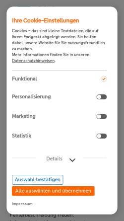 Vorschau der mobilen Webseite www.vb-ml.de, Volksbank Minden eG