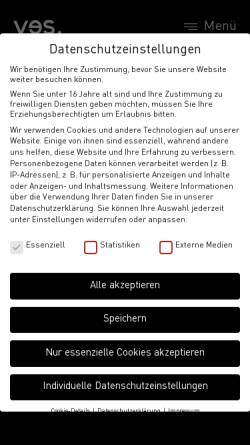 Vorschau der mobilen Webseite www.yes-werbeagentur.de, YES Werbeagentur GmbH