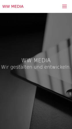 Vorschau der mobilen Webseite www.wwmedia.de, Wwmedia Werbeberatung GmbH