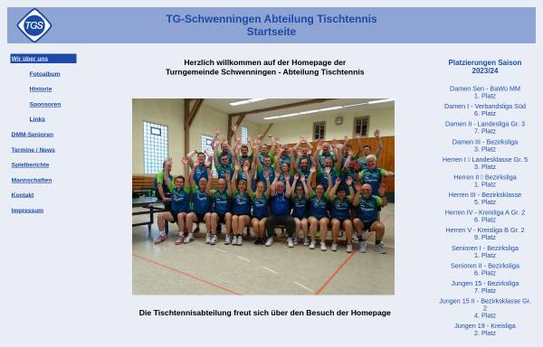 Turngemeinde Schwenningen 1859 - Abteilung Tischtennis