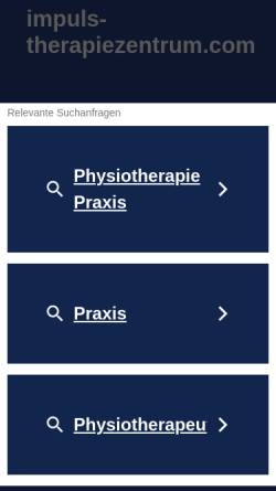 Vorschau der mobilen Webseite www.impulsmedizin.de, IMPULS - Medizintechnik
