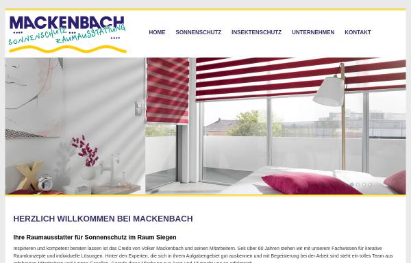 Vorschau von www.mackenbach.de, Raumausstattung Volker Mackenbach