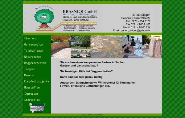 Vorschau von www.garten-siegen.de, Krasniqi und Peter , Garten- und Landschaftsbau