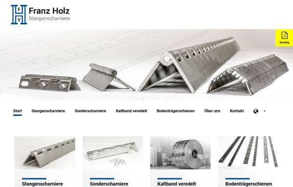 Vorschau von www.franz-holz.de, Franz Holz Scharnier GmbH & Co.KG