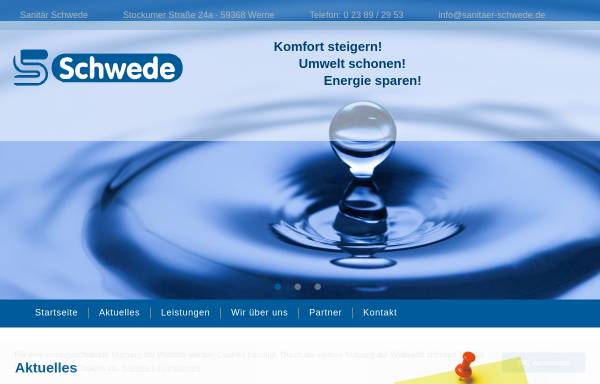 Vorschau von www.sanitaer-schwede.de, Sanitär Schwede