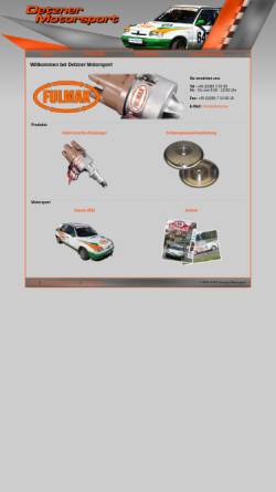 Vorschau der mobilen Webseite www.detzner-motorsport.de, Paul Detzner Motorsport