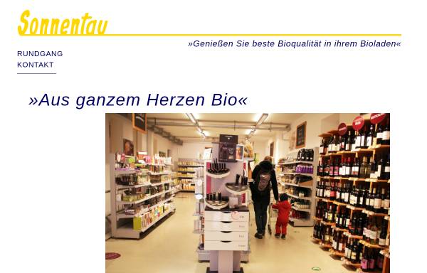 Vorschau von www.biomarkt-sonnentau.de, Bioladen Sonnentau