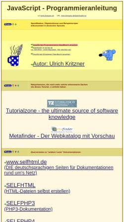 Vorschau der mobilen Webseite www.droeppez.de, JavaScript Programmieranleitung
