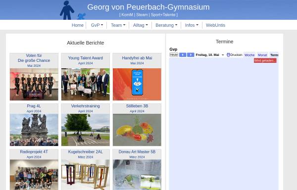 Vorschau von www.georgvonpeuerbach.at, Georg von Peuerbach-Gymnasium