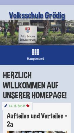 Vorschau der mobilen Webseite www.vs-groedig.salzburg.at, VS Grödig