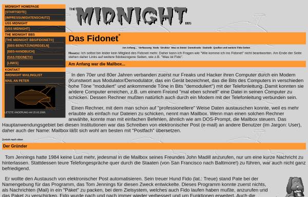 Vorschau von www.ussmidnight.de, Das Fidonet - Referat zum Mailboxnetz