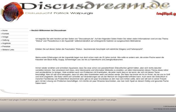 Vorschau von www.discusdream.de, Discusdream