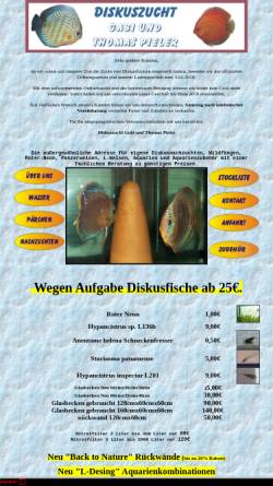 Vorschau der mobilen Webseite www.diskuszucht-pieler.de, Diskuszucht Pieler
