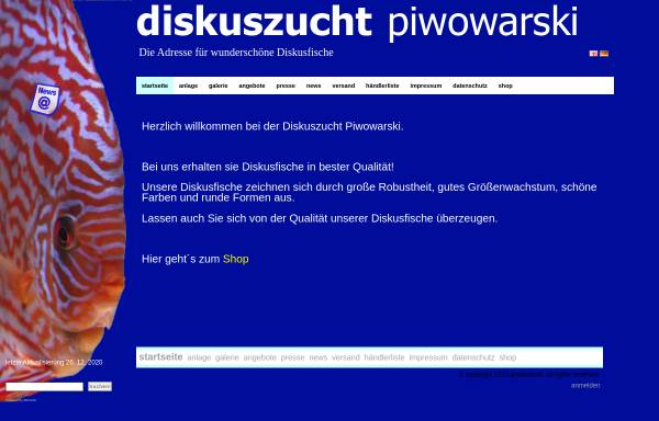 Vorschau von www.diskuszucht-piwowarski.de, Diskuszucht-Piwowarski