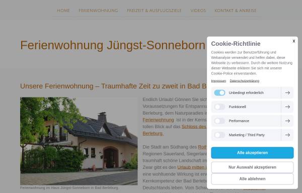 Vorschau von www.ferienwohnung-in-bad-berleburg.de, Ferienwohnung Sonneborn