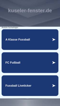 Vorschau der mobilen Webseite kuseler-fenster.de, Kuseler Fenster