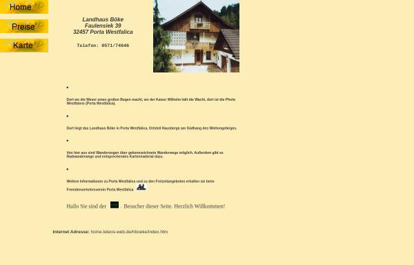Vorschau von home.teleos-web.de, Landhaus Böke