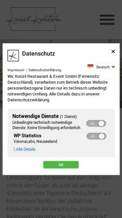 Vorschau der mobilen Webseite www.konzil-konstanz.de, Konzil