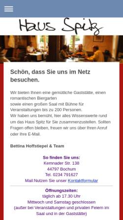 Vorschau der mobilen Webseite www.haus-spitz.de, Haus Spitz