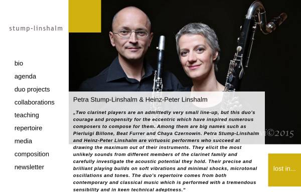 Klarinettenduo Petra Stump und Heinz-Peter Linshalm
