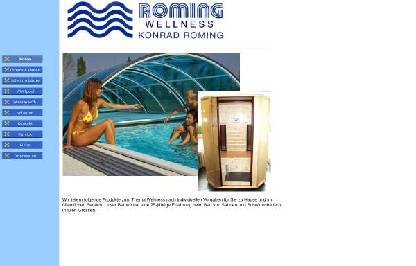 Vorschau von www.roming-wellness.de, Konrad Roming - Elektromeister