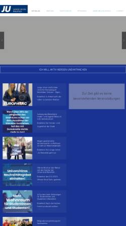 Vorschau der mobilen Webseite ju-bielefeld.de, Junge Union Kreisverband Bielefeld