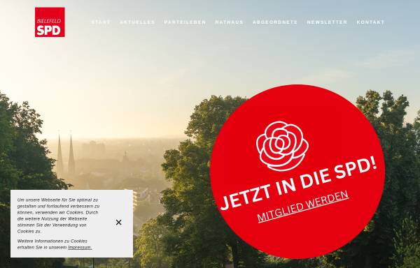 Vorschau von www.spd-bielefeld.de, SPD-Unterbezirk Bielefeld