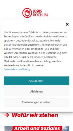 Vorschau der mobilen Webseite jusos-bochum.de, Jusos Bochum