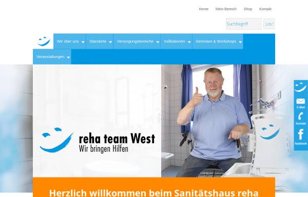 Vorschau von www.reha-team-west.de, Reha Team West