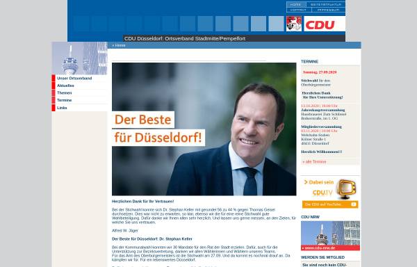 Vorschau von www.cdu-dus-mitte.de, CDU Stadmitte/Pempelfort